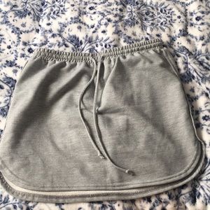 Grey mini skirt